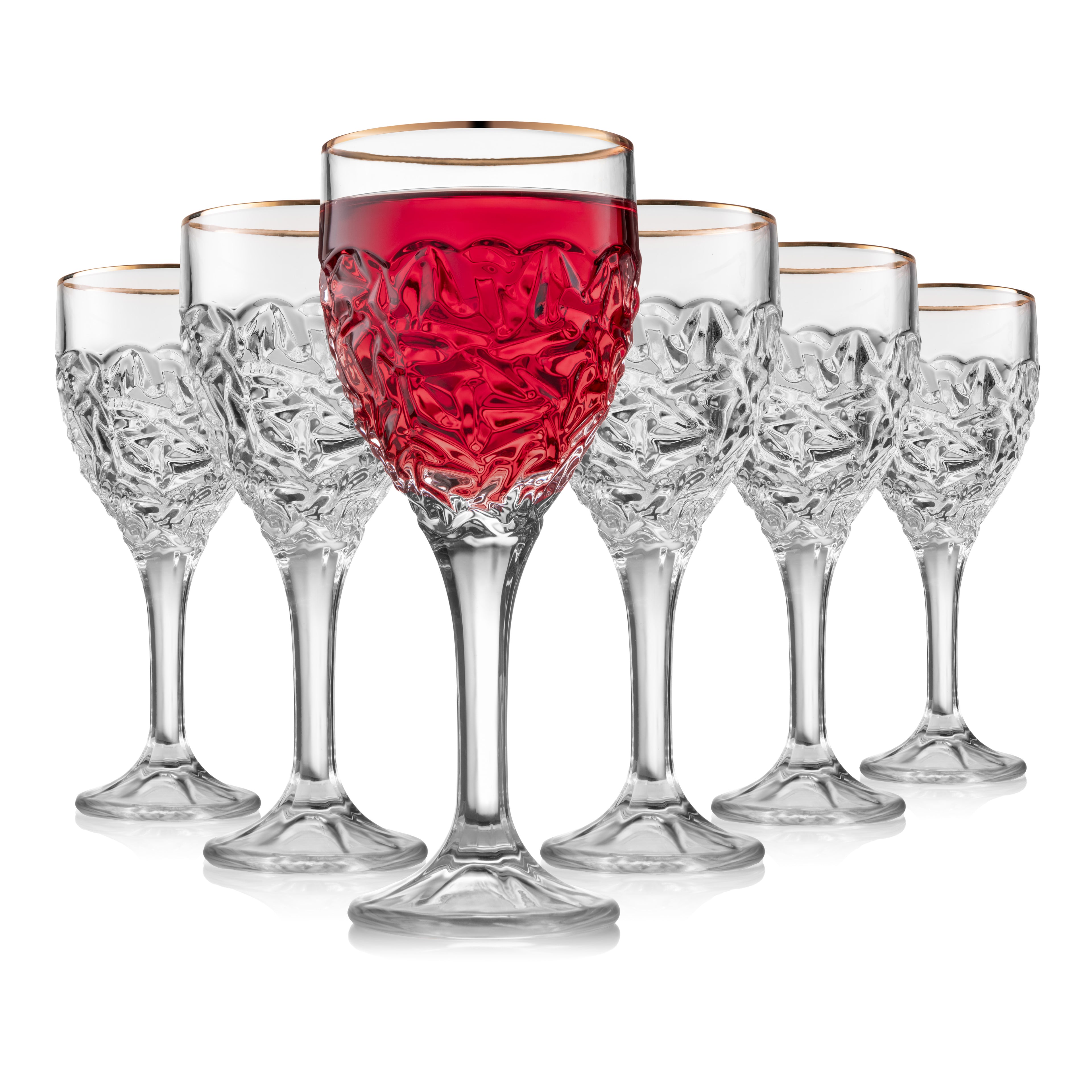 Elara Crystal Wine Goblets – Set of 6 | 270 mL